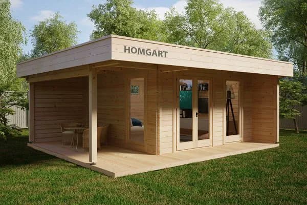 Contemporary terrace house HANSA LOUNGE XL