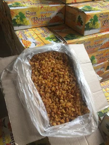 Grapes dried small "brown" (3-grade)