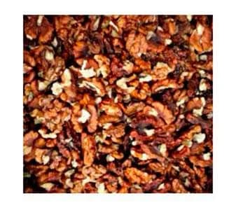 1/4 темные грецкие орехи