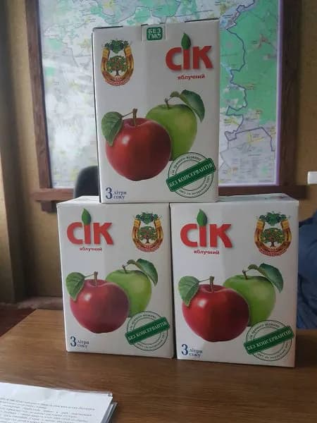 Natural juice 100% without preservatives