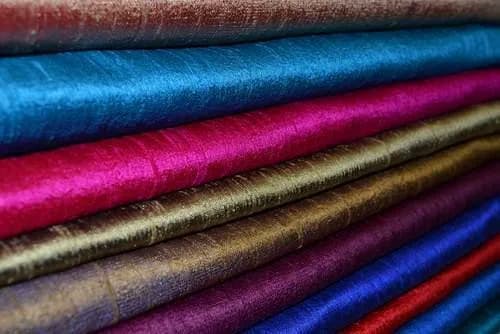 Простой Dupion Шелк Полиэстер Окрашенный