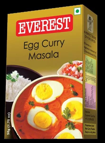 Индийские специи яйцо карри масала