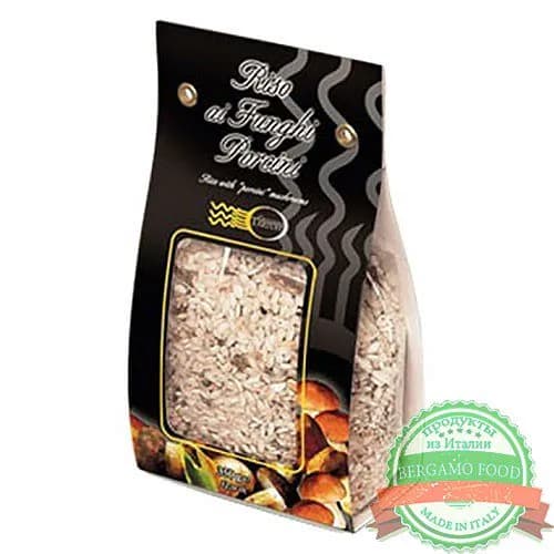 Рис с белыми грибами